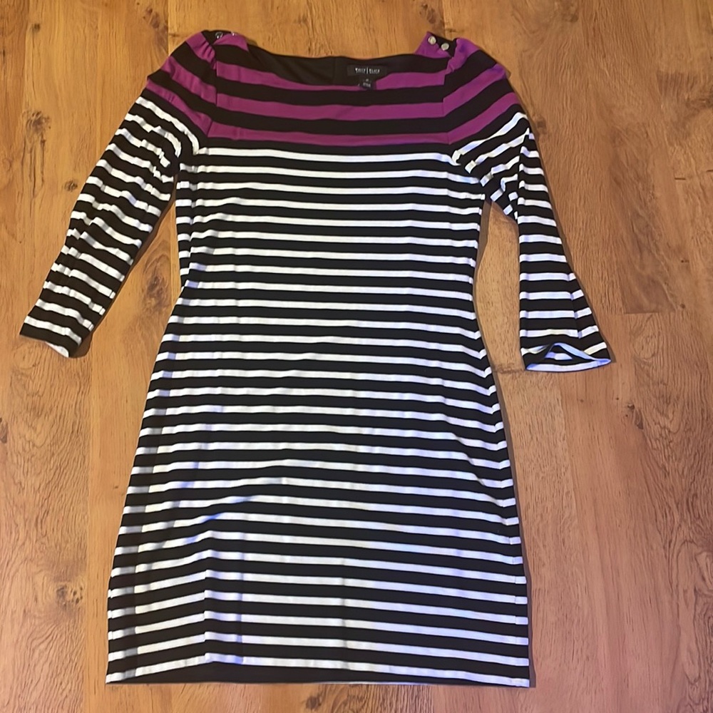 Stripe above knee dress